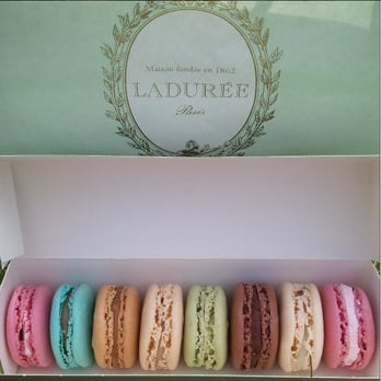 Ladurée - rose, marie antoinette, salted caramel, vanilla, pistaschio, chocolate, orange blossom, rose (again!) - Delicatessen Near Me - London, XGL