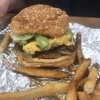 Five Guys - Little bacon cheeseburger... all the way - Burgers Near Me - Chesapeake, Virginia Five Guys - Little bacon cheeseburger... all the way - Burgers Near Me - Chesapeake, Virginia