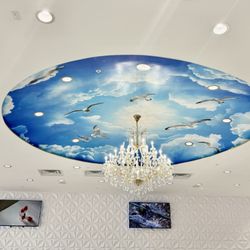 GH Nails & Spa - Ceiling artwork