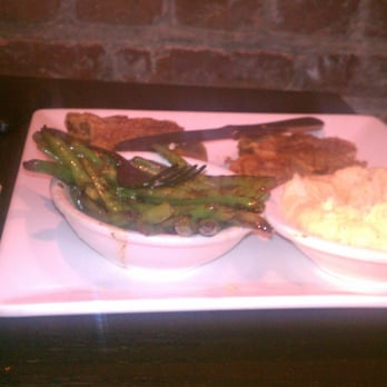 Langston Bar & Grille - fried pork chop with string beans and mashed potatoes - Southern Near Me - Washington, DC, District of Columbia Langston Bar & Grille - fried pork chop with string beans and mashed potatoes - Southern Near Me - Washington, DC, District of Columbia