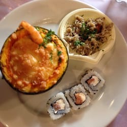 Restaurante Mar e Terra - Camarão na moranga, casquinha de Siri e sushi