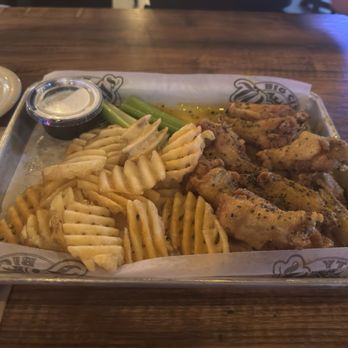 Big City Wings - Lemon Pepper with Waffle Fries - Chicken Wings Near Me - Houston, Texas Big City Wings - Lemon Pepper with Waffle Fries - Chicken Wings Near Me - Houston, Texas