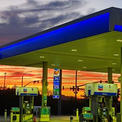 Chevron - Loving the colors at sunset