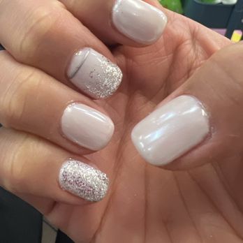 Tip And Toe Paradise - Milky White with Chrome - Nail Salons Near Me - Maple Valley, Washington Tip And Toe Paradise - Milky White with Chrome - Nail Salons Near Me - Maple Valley, Washington