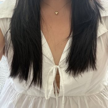 Salon One - The final result. Extremely uneven and short - Hair Salons Near Me - Alameda, California