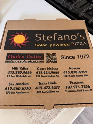 Menu photo 1 Stefano's Pizza Novato, CA Menu photo 1 Stefano's Pizza Novato, CA
