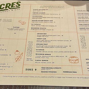 Five Acres - Lunch menu 2/1/2024 - Cocktail Bars Near Me - New York, New York Five Acres - Lunch menu 2/1/2024 - Cocktail Bars Near Me - New York, New York