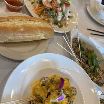Oc Garden - Shrimp, squid lotus salad, coconut snails, salted egg yolk, snail - Vietnamese Near Me - Garden Grove, California Oc Garden - Shrimp, squid lotus salad, coconut snails, salted egg yolk, snail - Vietnamese Near Me - Garden Grove, California