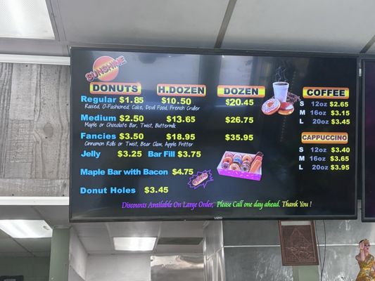 Menu photo 1 Sunshine Donuts Brentwood, CA Menu photo 1 Sunshine Donuts Brentwood, CA