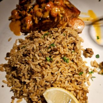 Pappadeaux Seafood Kitchen - Atlantic Salmon with Shrimp & crawfish - Seafood Near Me - Phoenix, Arizona