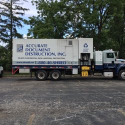 Accurate Document Destruction - Shred Fast built truck