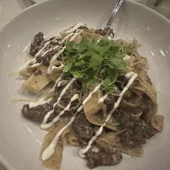 Twisted Willow - short rib stroganoff -- short rib is braised and a bit drier than you'd typically eat but still so good! - New American Near Me - Port Washington, Wisconsin