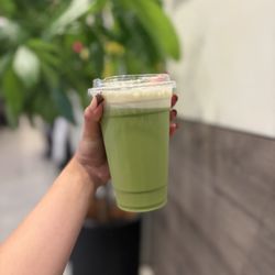 Ngon Yummy - Iced Green Thai Tea With Salted Cream