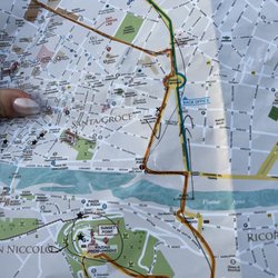 Florence Station Rental - Basic route via Vespa to sunset view point