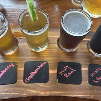 King Jugg Brewing - Flights come in 4's. All of these were so delicious - Brewpubs Near Me - Fishers, Indiana