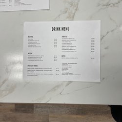 Omni Tea - Soft opening menu