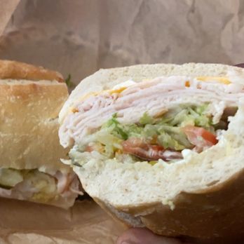Montgomerys Meats - Turkey sandwich on sour dough roll. - Butcher Near Me - Central Point, Oregon Montgomerys Meats - Turkey sandwich on sour dough roll. - Butcher Near Me - Central Point, Oregon