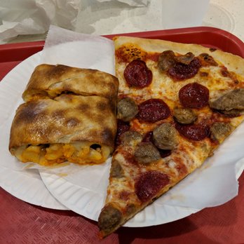 sLICe LIC - Pepperoni and sausage slice, and buffalo chicken roll. Very average. - Italian Near Me - Long Island City, New York sLICe LIC - Pepperoni and sausage slice, and buffalo chicken roll. Very average. - Italian Near Me - Long Island City, New York