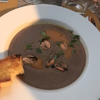 Erba Brusca - Mushroom soup with pickled muscles--OMG! - Mediterranean Near Me - Milan, Michigan