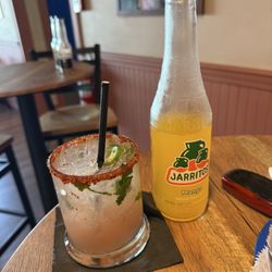 Amilia Taqueria & Bar - Our drinks - I don't know the name of the margarita - spicy watermelon - so good!!!