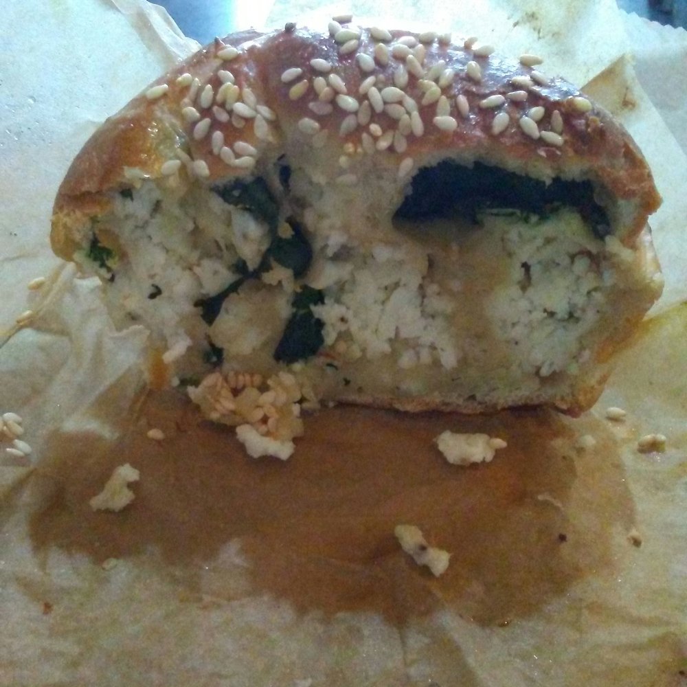 Roasting Buddies - Inside the spinach and egg white brio - Coffee & Tea Near Me - Pembroke Pines, Florida