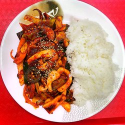 Grilled Spicy Squid/오징어 덮밥