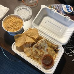 Habanero Tacos Grill - Pastor quesadilla and rice