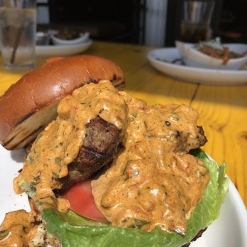 Lost & Found - Crawfish Turkey Burger - Cocktail Bars Near Me - Houston, Texas
