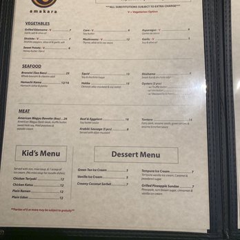 Amakara - Menu - Sushi Bars Near Me - Dublin, California Amakara - Menu - Sushi Bars Near Me - Dublin, California