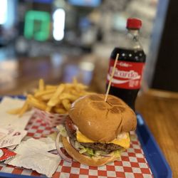 The Deli Station - Cheeseburger and Fries