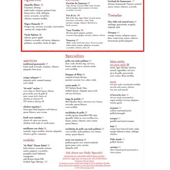 La Cevicheria by de Mole - Menu (digital only) - Mexican Near Me - Astoria, New York La Cevicheria by de Mole - Menu (digital only) - Mexican Near Me - Astoria, New York