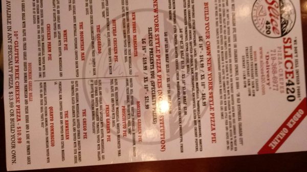 Menu photo 7 Slice420 Colorado Springs, CO