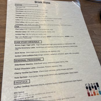 Case Study - Menu - Coffee & Tea Near Me - Phoenix, Arizona