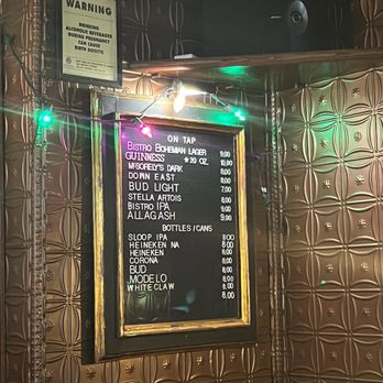 Corner Bistro - Drink menu - American Near Me - New York, New York