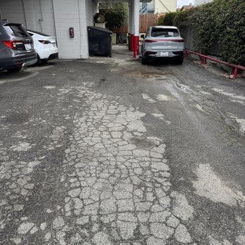 Davido Asphalt Paving - Before the repaving. Cracked and needs some work done. - Masonry/Concrete Near Me