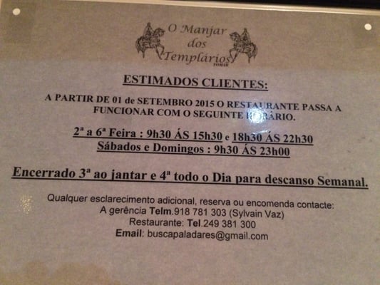 Menu photo 1 Restaurante Manjar dos Templários Tomar, 14