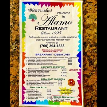 Alamo Restaurant - Mexican Near Me - Thermal, California