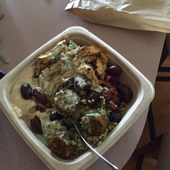 Gotta Eatta Pita - Half and half bowl! Yummy! - Mediterranean Near Me - Pleasanton, California Gotta Eatta Pita - Half and half bowl! Yummy! - Mediterranean Near Me - Pleasanton, California