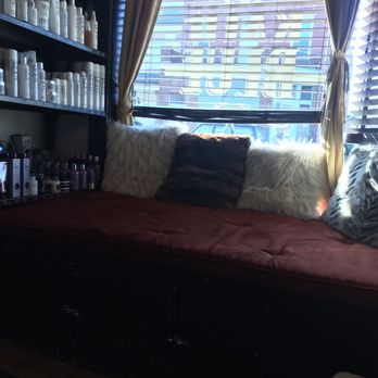 Katie Blue Salon - Window seat area - Hair Salons Near Me - Richmond, Virginia Katie Blue Salon - Window seat area - Hair Salons Near Me - Richmond, Virginia
