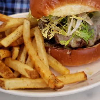 The Vandal - Breakfast Burger and fries - Wine Bars Near Me - Pittsburgh, Pennsylvania
