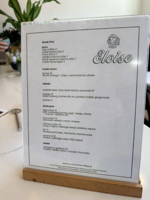 Menu photo 2 Eloise Denver, CO