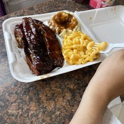Sister's Soul Food - Ribs Mac and cheese mashed potatoes, all great
