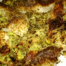 Tudo Sabor Brasil - Up close with the Brazilian chicken pizza.