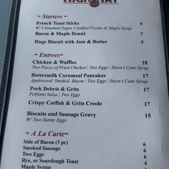 High Hat Cafe - Brunch menu - Southern Near Me - New Orleans, Louisiana High Hat Cafe - Brunch menu - Southern Near Me - New Orleans, Louisiana