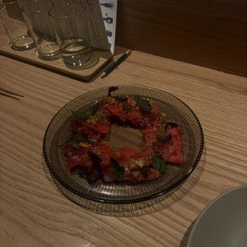 Anjin - Watermelon and bluefin tuna - Japanese Near Me - Kansas City, Missouri Anjin - Watermelon and bluefin tuna - Japanese Near Me - Kansas City, Missouri
