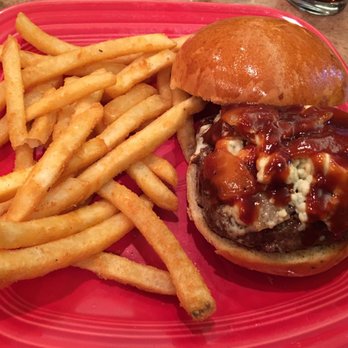Momma Spriggs - BBQ Bleu Burger. Mouthwatering and very good. - New American Near Me - Carlisle, Pennsylvania Momma Spriggs - BBQ Bleu Burger. Mouthwatering and very good. - New American Near Me - Carlisle, Pennsylvania