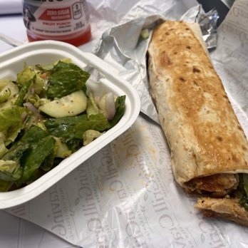 Cravin Grill - Chicken wrap with side salad instead and - Falafel Near Me - Ukiah, California Cravin Grill - Chicken wrap with side salad instead and - Falafel Near Me - Ukiah, California