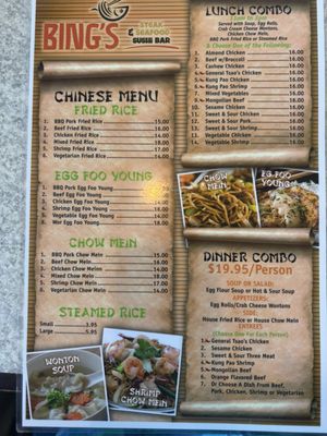 Menu photo 1 Bing's Walker Restaurant Susanville, CA Menu photo 1 Bing's Walker Restaurant Susanville, CA