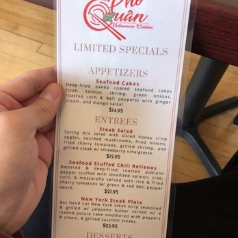 Pho Quan Vietnamese Cuisine - Menu (September 2021) - Vietnamese Near Me - Hermiston, Oregon Pho Quan Vietnamese Cuisine - Menu (September 2021) - Vietnamese Near Me - Hermiston, Oregon