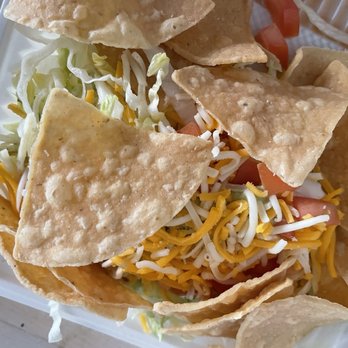 Happy Burrito - The part that makes it "super" giant pile of lettuce - Mexican Near Me - Oakland, California